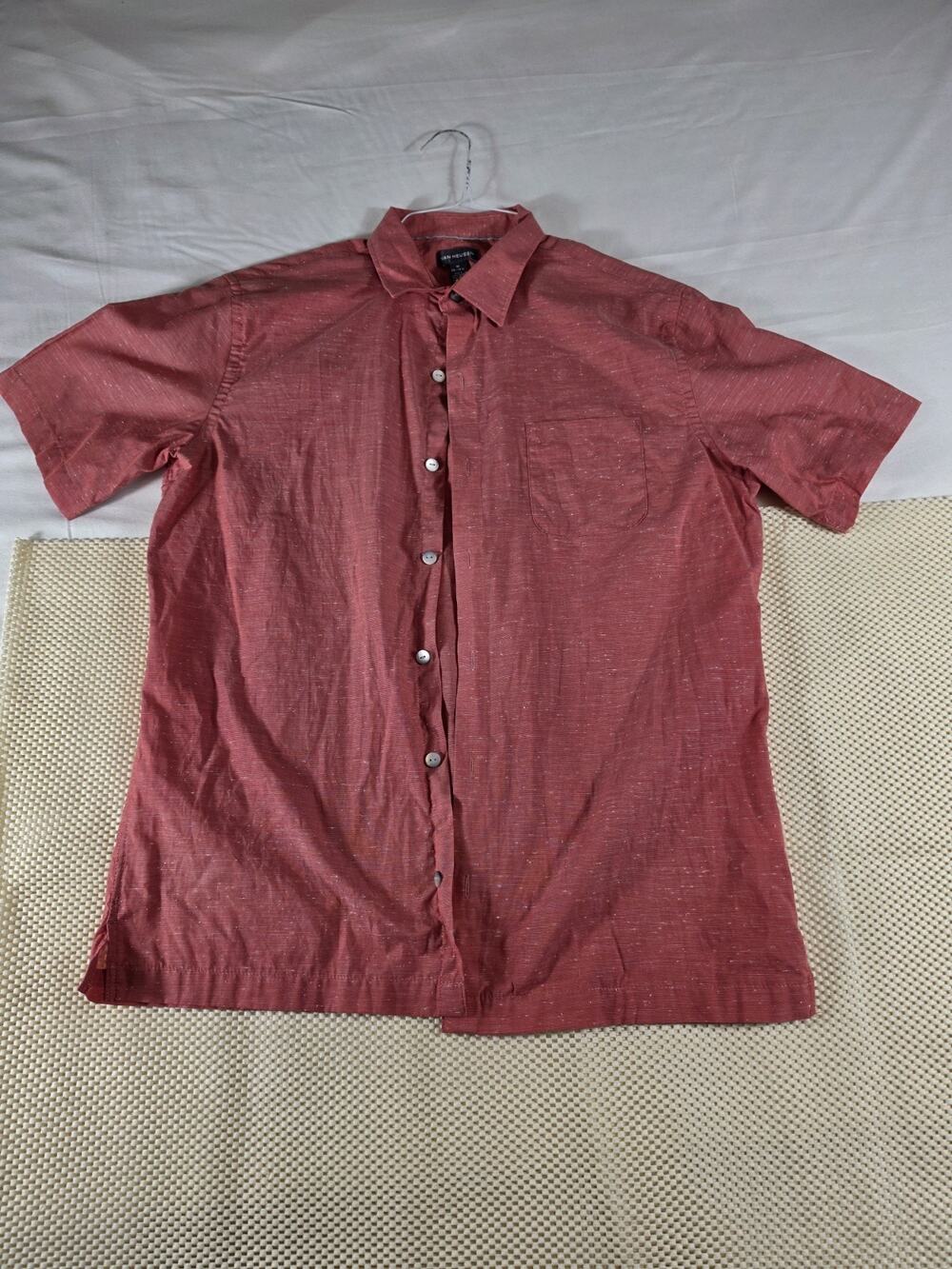 Van Huesen Mens Short Sleeve Shirt Medium 15 - 151/2